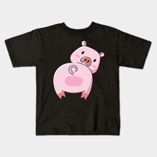 Pig Po Pig Butt Kids T-Shirt